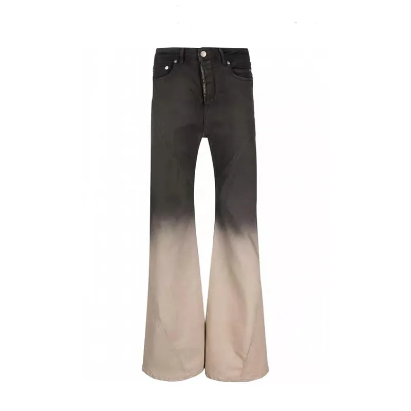 Rick Owens Black/White Gradient Denim