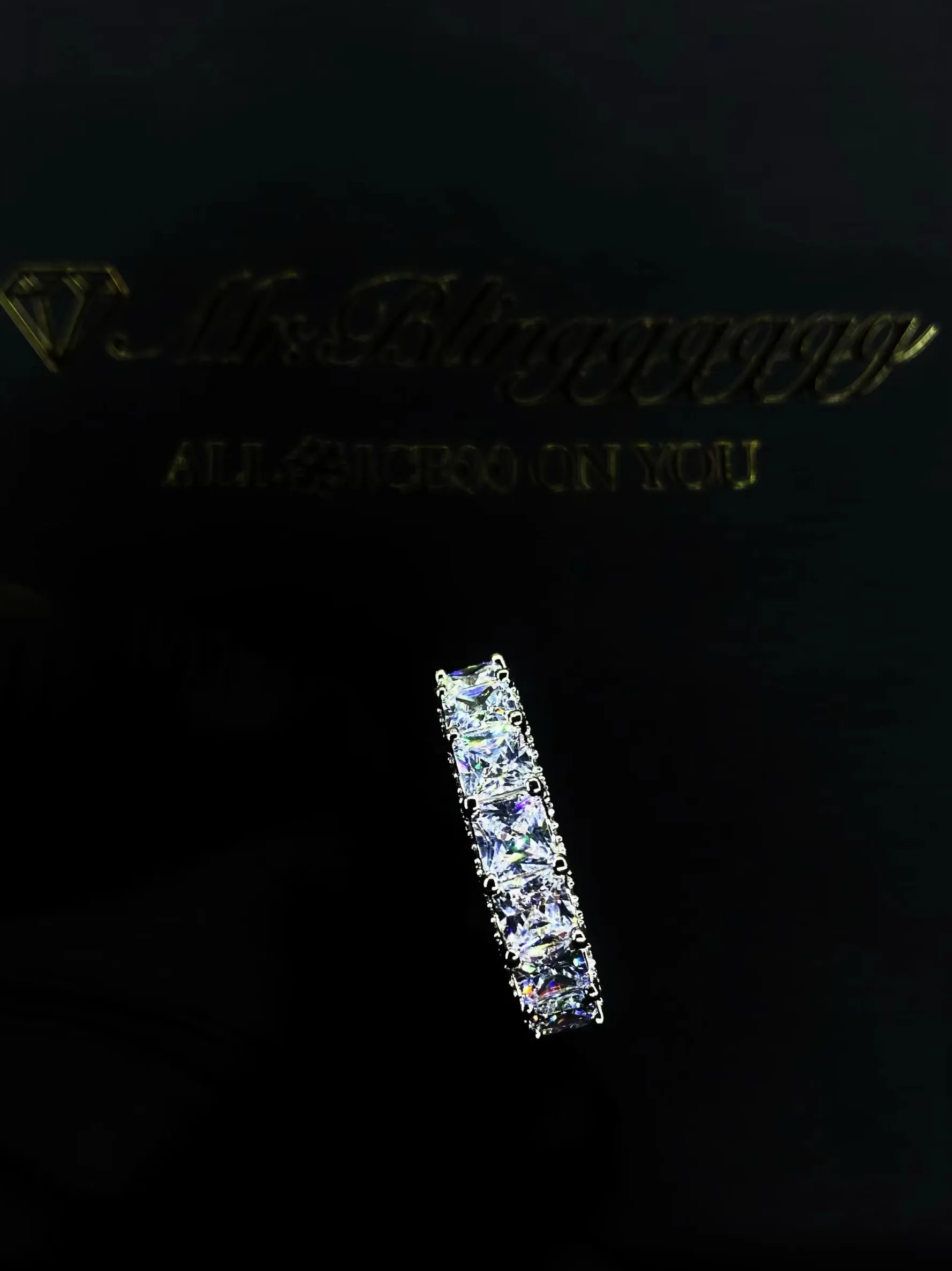 Square Cut Diamond Ring
