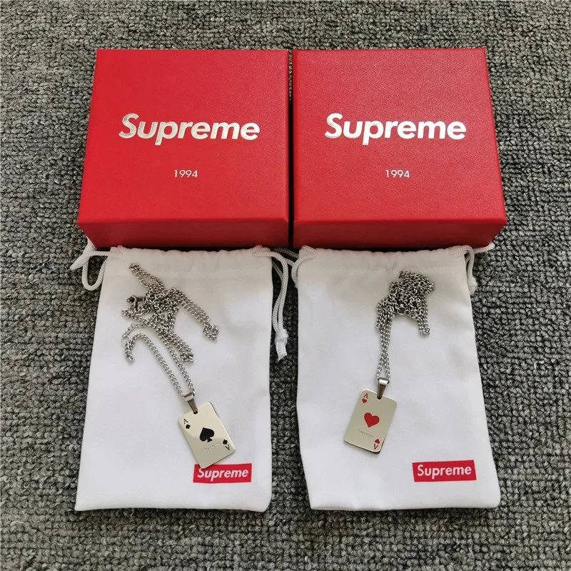 Supreme Playing Card Necklace