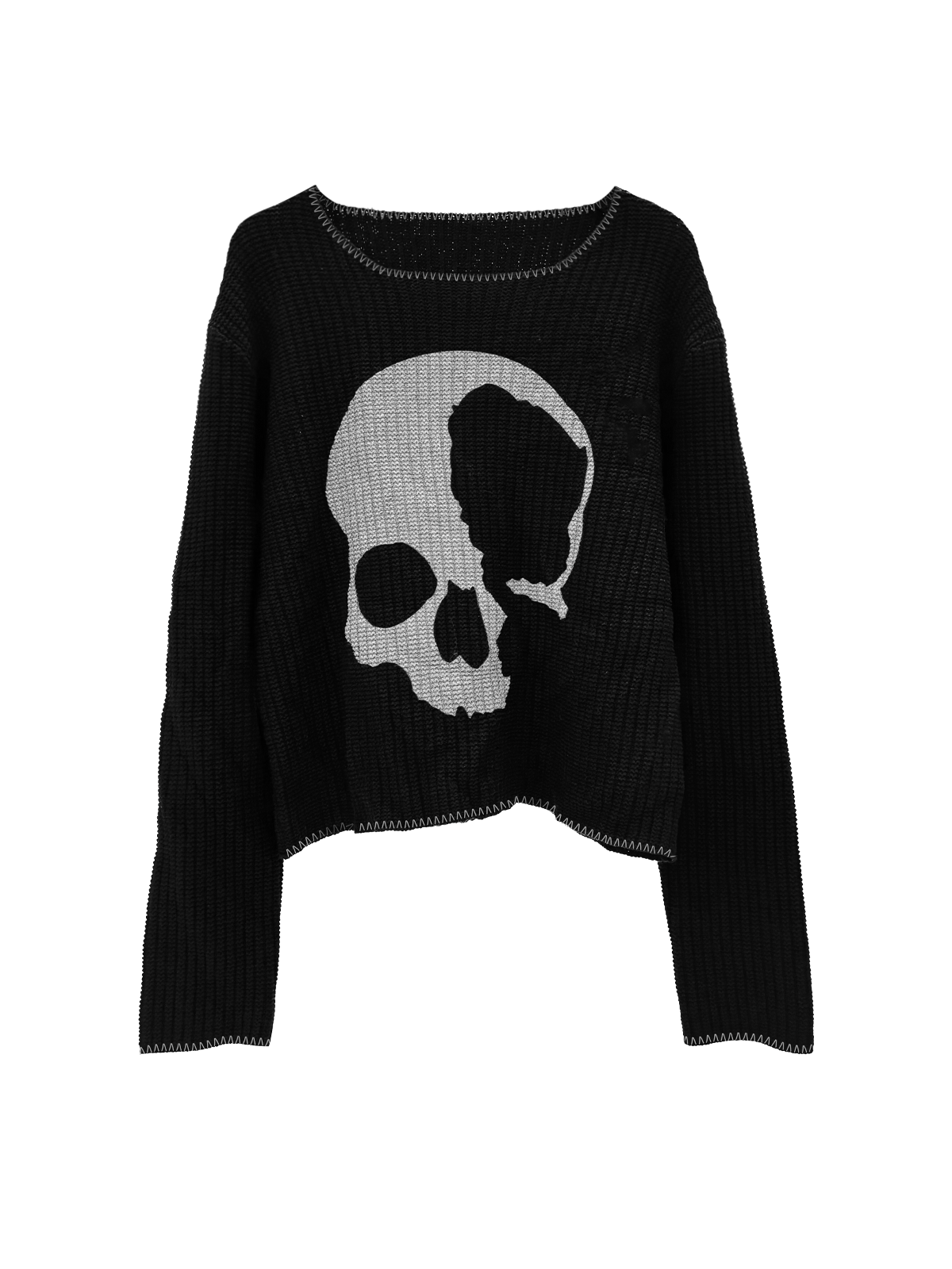 No E Mosen Skull Knit Sweater