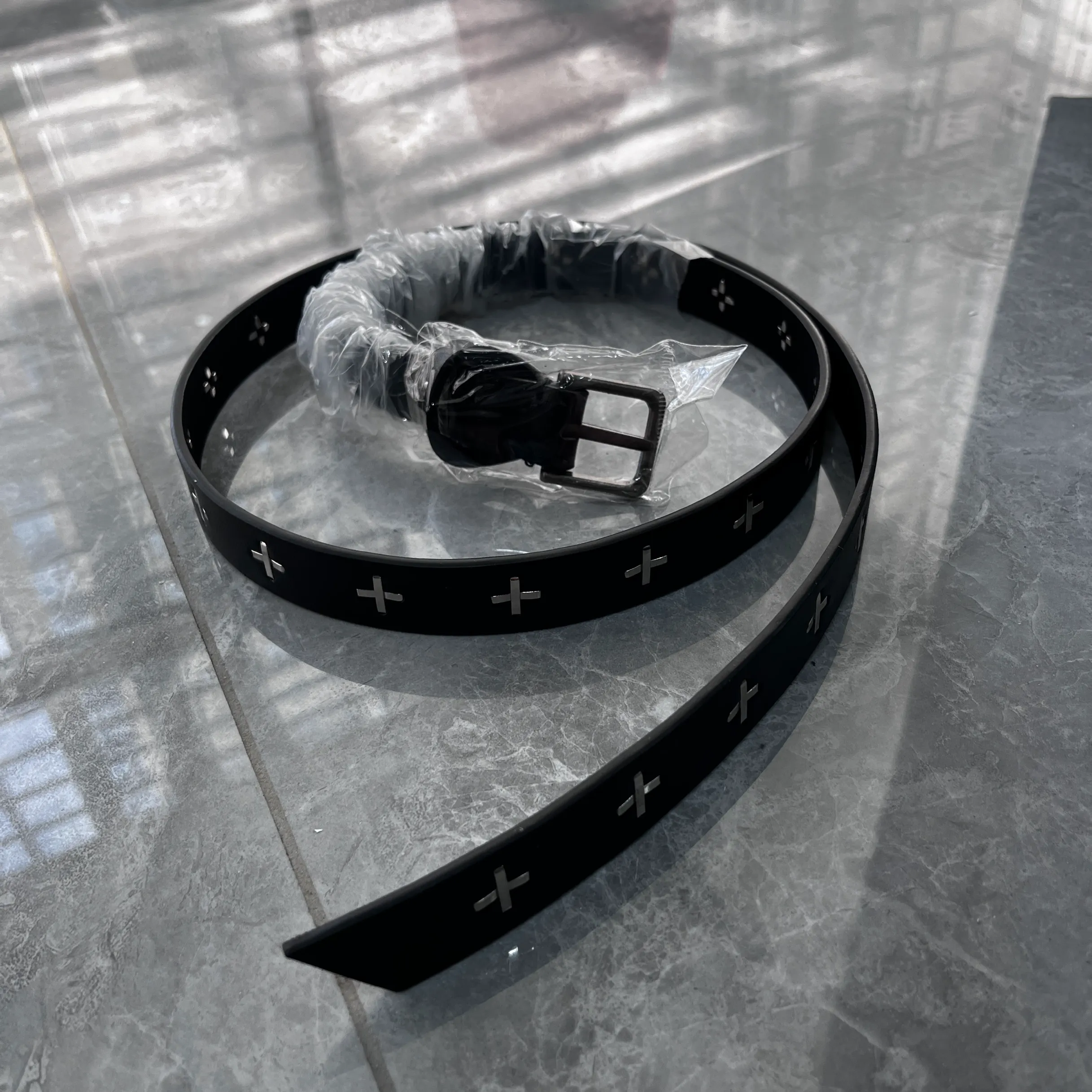Archive Leather Cross Belt