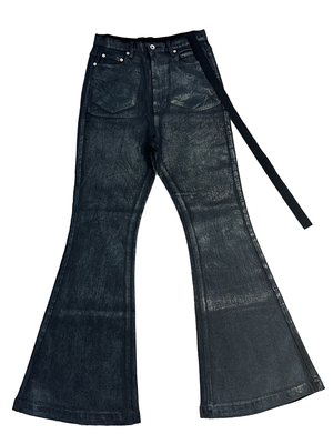 Rick Owens Bolan Waxed Flared Denim