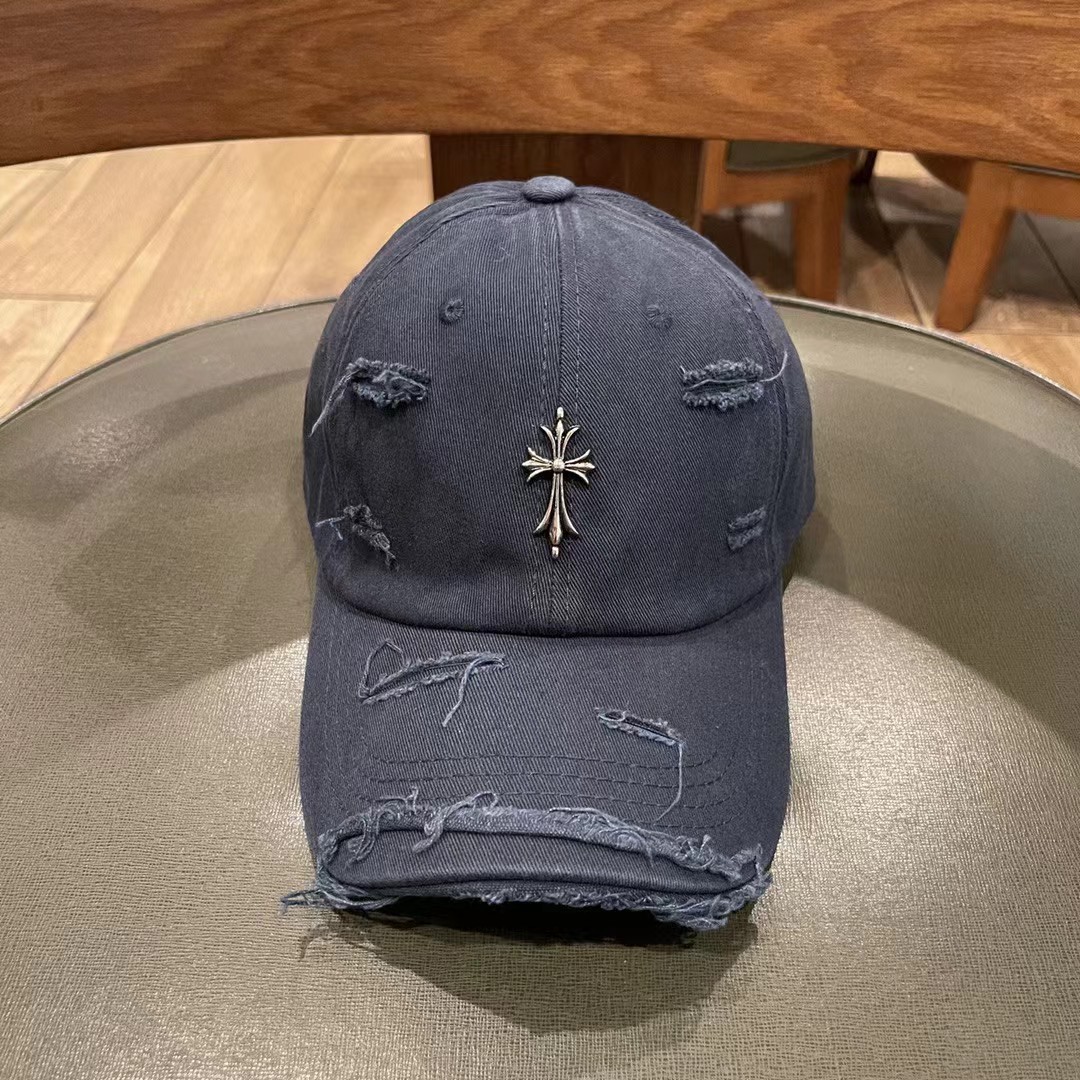 Distressed Chrome Hearts Hat
