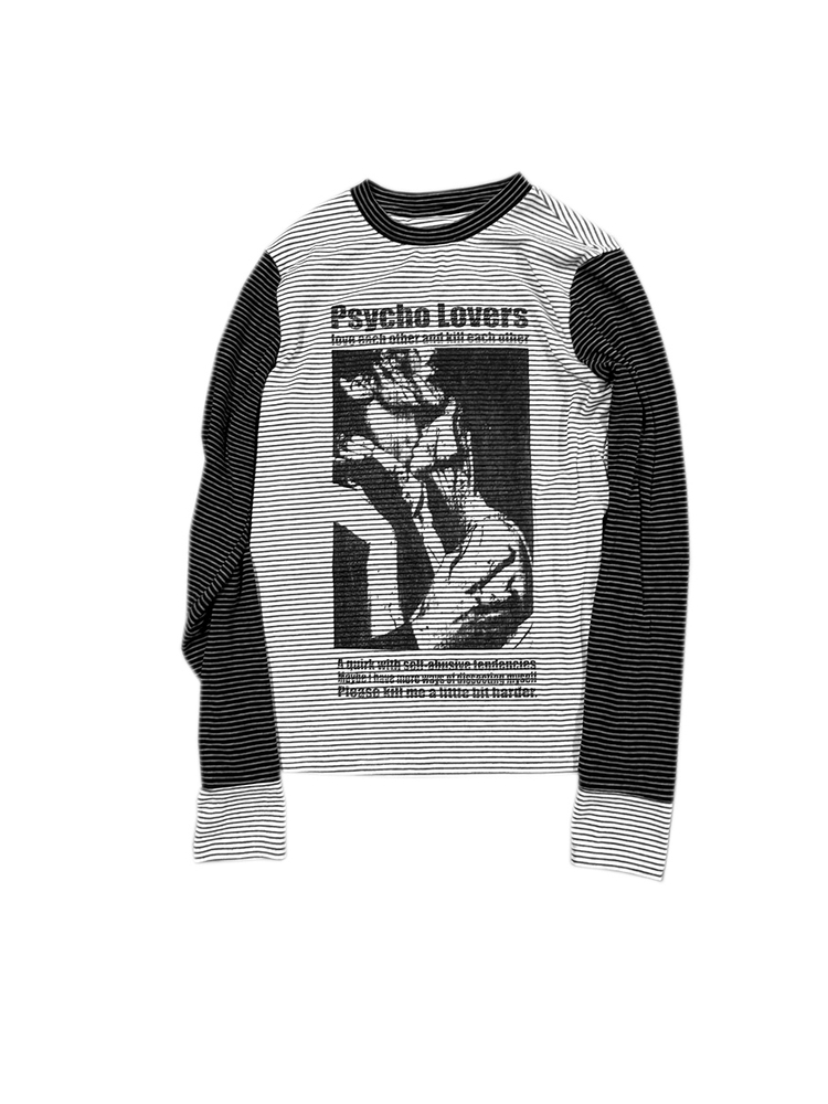 Chai Psycho Lovers Striped Long Sleeve
