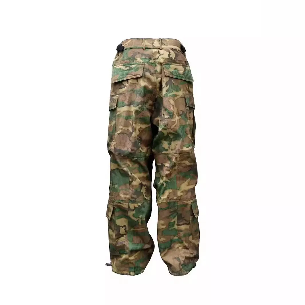 Baggy Military Cargo Camo Pants