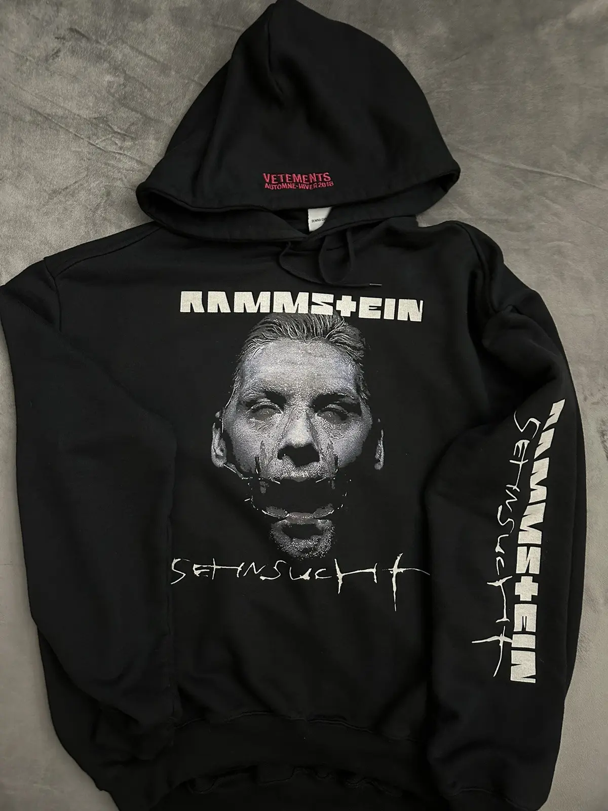 vetements rammstein hoodie