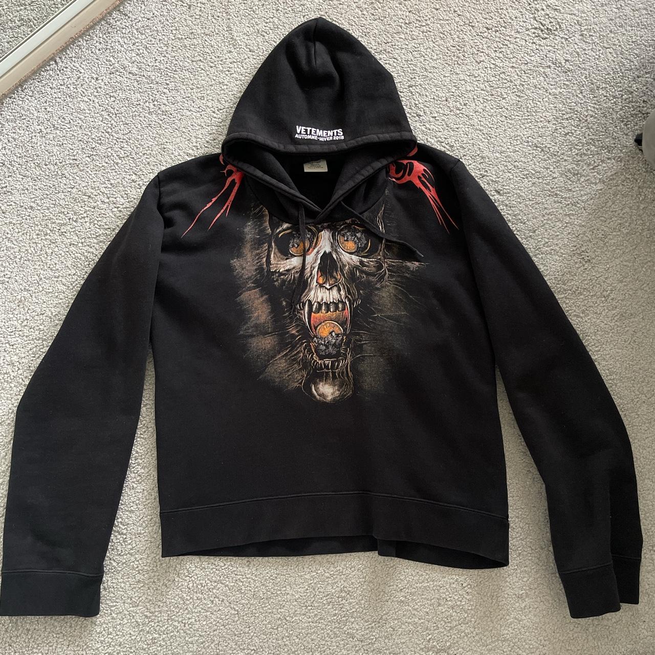vetements skull hoodie