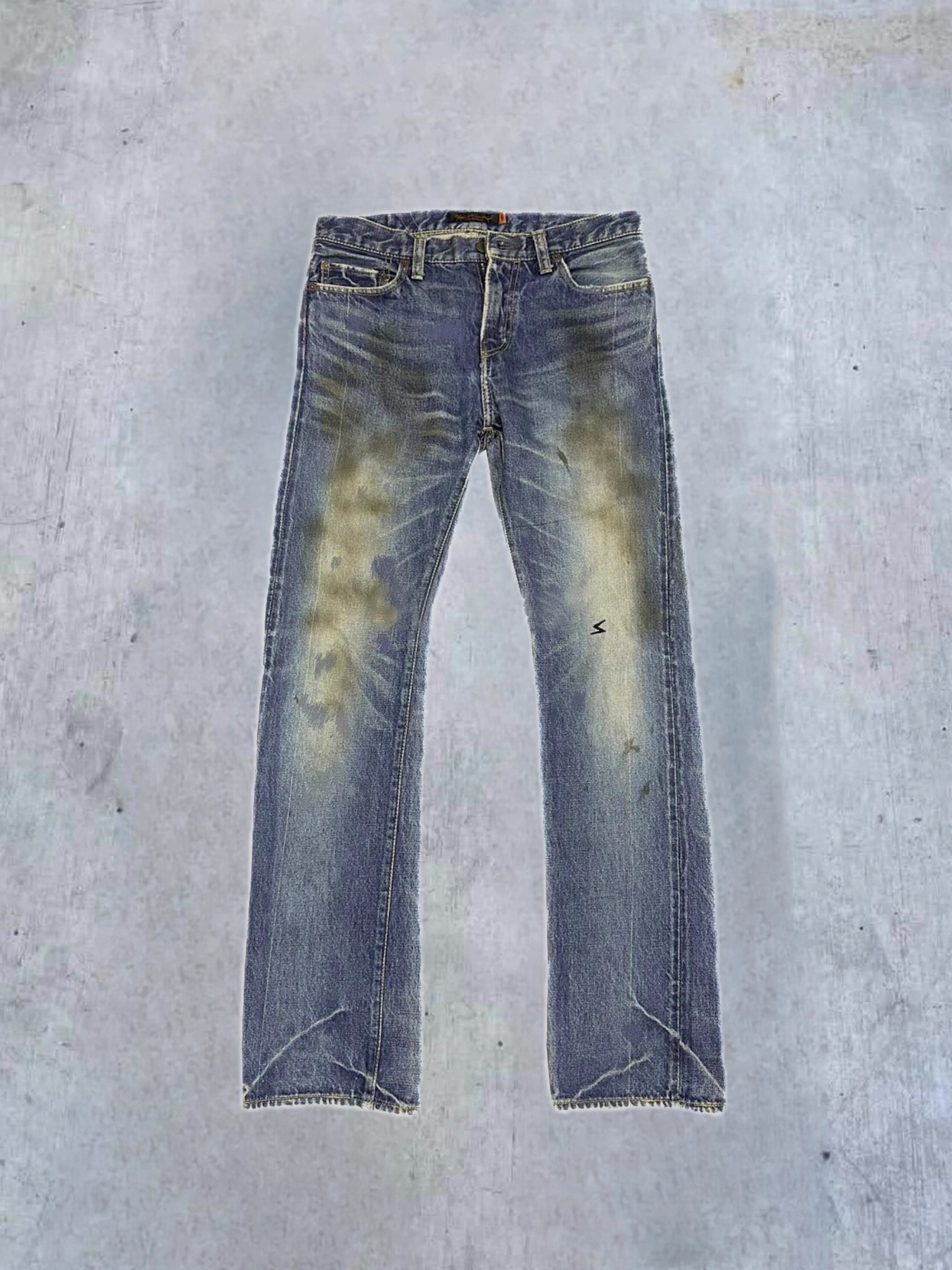 undercover 06ss oil spil denim