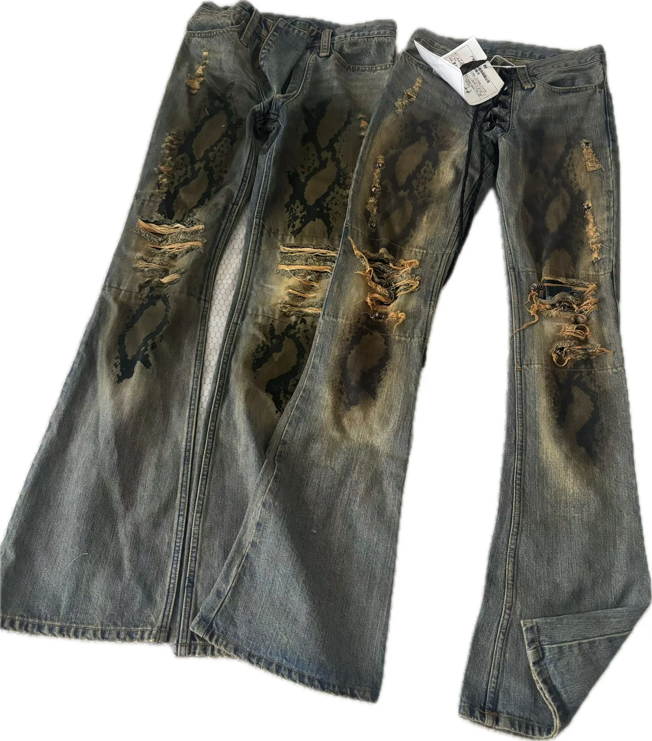 if6was9 snake print jeans